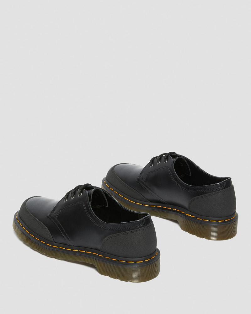 Dr Martens 1461 Guard Panel Leren Oxford Schoenen Heren Zwart | NL 222NWY